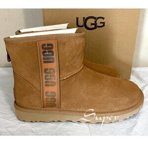 New AUTHENTIC UGG Women's Classic Mini Side Logo II Boot 1134962